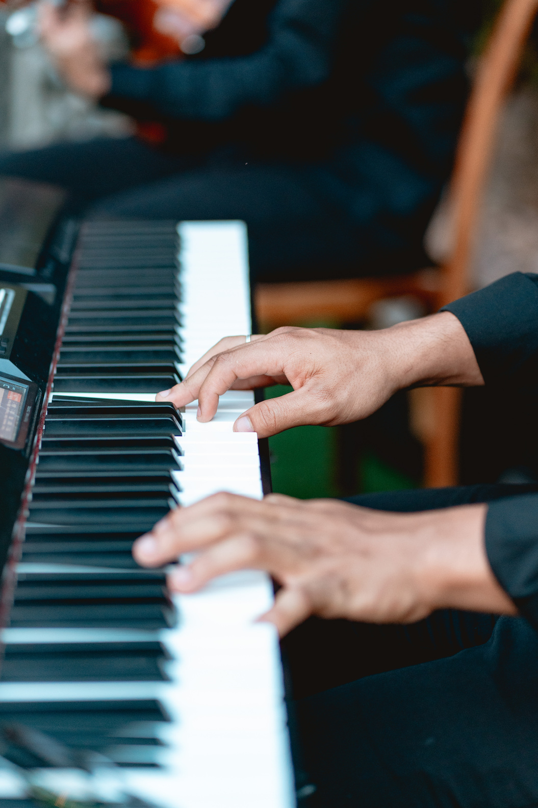 Entrada corredor / vestido vinho